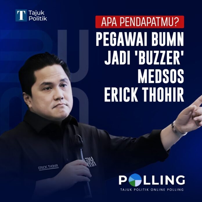 Pegawai BUMN Jadi 'Buzzer' Ranger Medsos Erick Thohir
