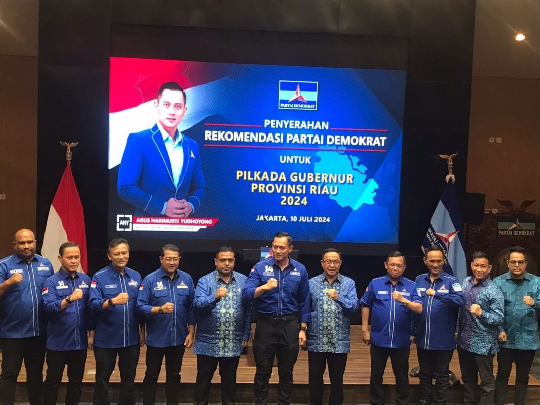 AHY serahkan rekomendasi pilgub riau