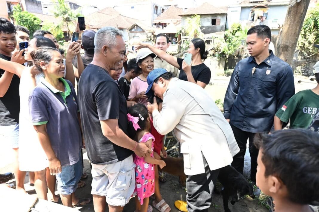 Prabowo Subianto tinjau lokasi banjir di Badung Bali